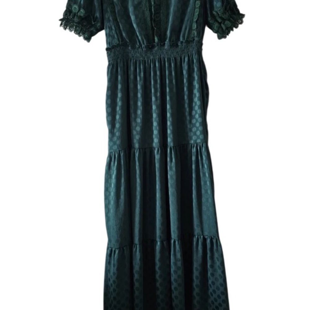 Max Studio Elegant Emerald Maxi Dress